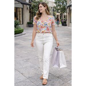 J.Crew Matchstick Jeans 29 White Straight Cottagecore Fairycore Minimalist Chic